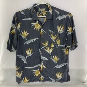 Tommy Bahama Shirt Sleeve Tropical Print Button Down Shirt Size XL